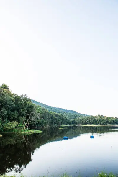 Landscape View Mae Jok Luang Reservoir Thailand — Stock Photo, Image