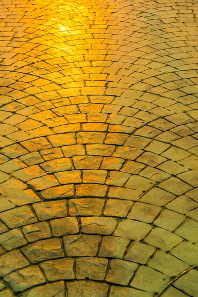 Golden Light Walkway Thailand — Stock Photo, Image