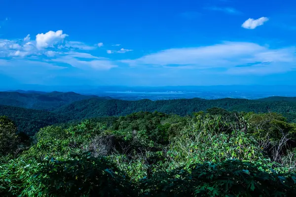 Tayland 'daki Kwan Phayao Gölü' nün üst manzarası.