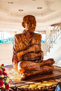 Guan Yin heykeli Hyuaplakang Tapınağı, Tayland 'da yapılmış..