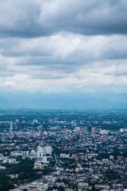Top view of Chiangmai cityscape, Thailand.