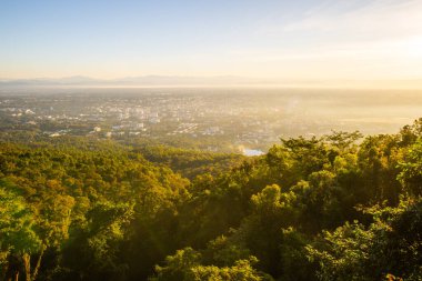 Top view of Chiangmai cityscape in the morning, Thailand.