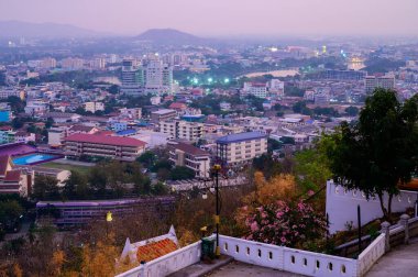 NAKHONSAWAN, THAILAND - January 24, 2020 : Aerial view of Nakhon Sawan cityscape, Thailand.