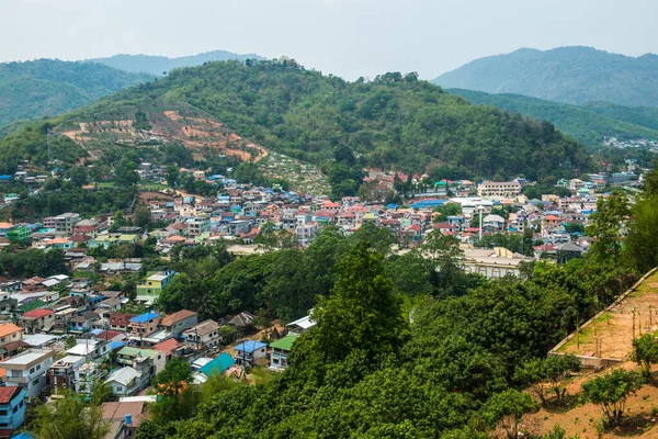 Χωριό Στο Βουνό Μιανμάρ — Φωτογραφία Αρχείου