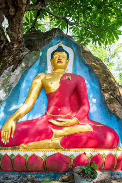 Phayao Thailand October 2019 Stone Carving Art Buddha Phrathat Chom — Stock fotografie