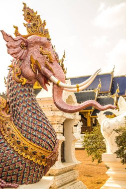 Tayland 'daki Ban Den Tapınağında Himmapan yaratığı.