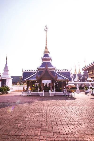 Όμορφο Ταϊλανδέζικο Περίπτερο Στυλ Στο Ναό Ban Den Ταϊλάνδη — Φωτογραφία Αρχείου