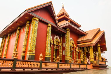 Prayodkhunpol 'deki güzel Tayland tarzı kilise Wiang Kalong Tapınağı, Tayland.