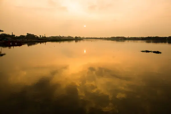 Sunrise Kwan Phayao Lake Thailand — Stock Photo, Image
