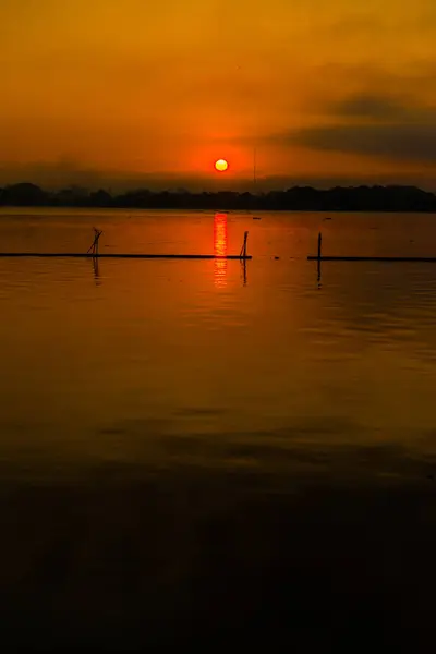 Kwan Phayao Lake Morning Time Thailand — Stock Photo, Image