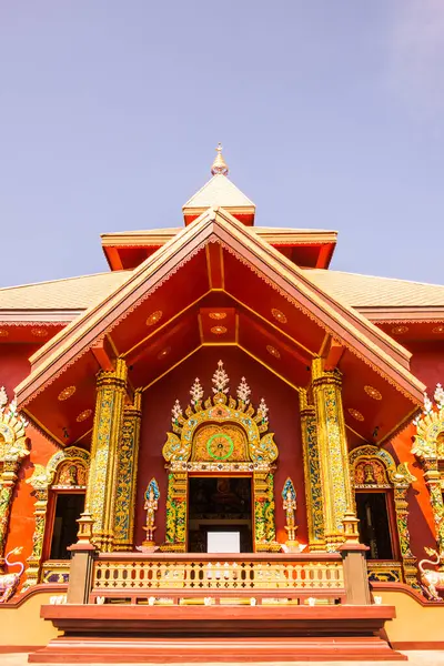 Piękny Kościół Stylu Tajskim Świątyni Prayodkhunpol Wiang Kalong Tajlandia — Zdjęcie stockowe
