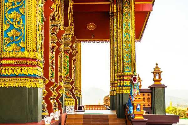 Igreja Estilo Tailandês Bonita Prayodkhunpol Wiang Kalong Templo Tailândia — Fotografia de Stock