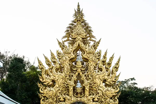 Art Style Thaïlandais Dans Temple Rong Khun Thaïlande — Photo