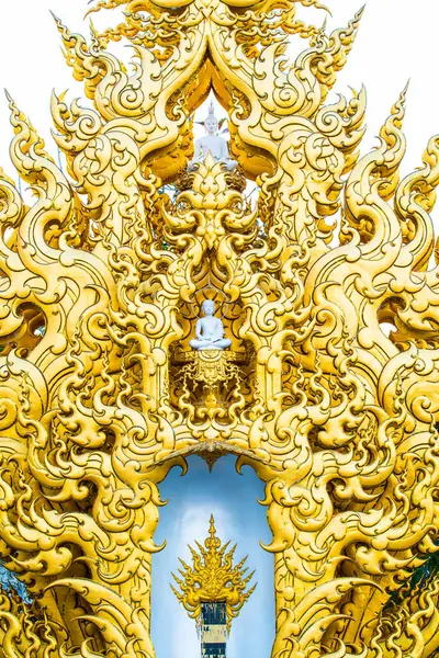Art Style Thaïlandais Dans Temple Rong Khun Thaïlande — Photo