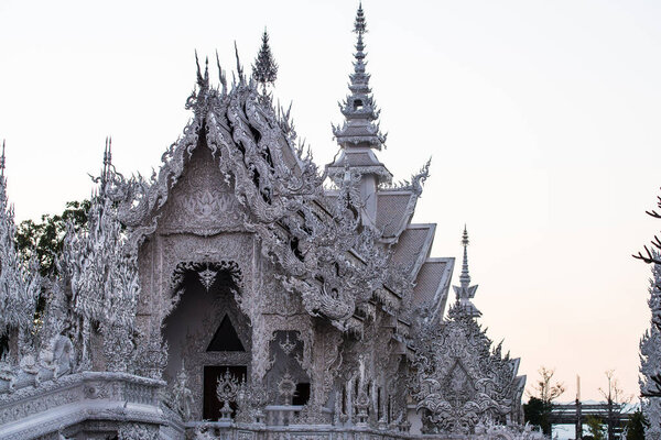 Rong Khun temple in Chiang Rai province, Thailand.