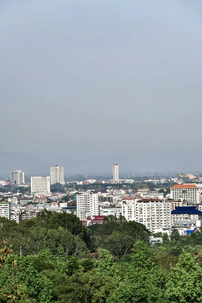 Ciudad Chiangmai Con Cielo Azul Tailandia — Foto de Stock