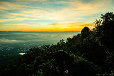 Chiang Mai city with morning sky, Thailand.