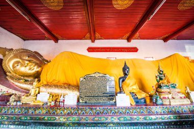 Altın uzanan Buda, Tayland.