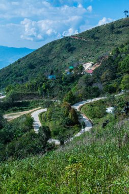 Tayland 'ın Chiangrai eyaletindeki Doi Pha Tang' da Dağ Manzarası.