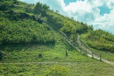 Tayland 'ın Chiangrai eyaletindeki Doi Pha Tang' da Dağ Manzarası.