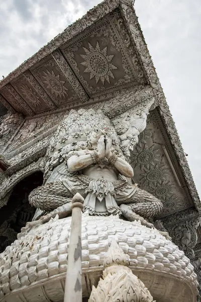 Bella Arte Stampaggio Nel Tempio Mingmuang Thailandia — Foto Stock