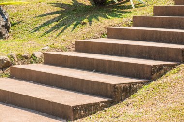 Tayland 'daki parkta beton merdiven..