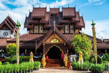 Tayland 'ın Phayao eyaletindeki Nantaram Tapınağı.