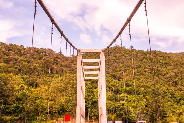Suspension Bridge Mae Kuang Udom Thara Dam Thailand — Fotografia de Stock
