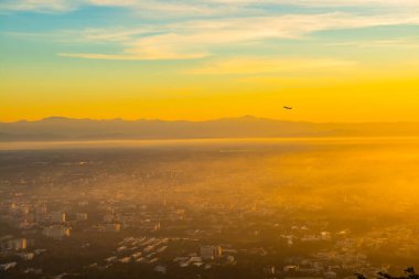Chiang Mai city with morning sky, Thailand.