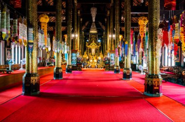 CHIANG MAI, THAILAND - 29 Mart 2020 Wat Pa Dara Phirom kraliyet tapınağı, Chiang Mai.