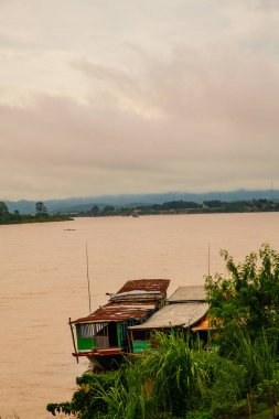 Mekong nehrinin doğal manzarası, Tayland.