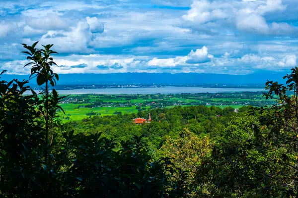 Kwan Phayao Lake Phayao City Rainy Season Thailand — Stockfoto