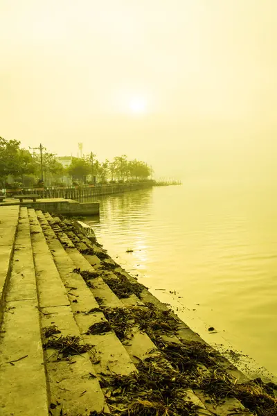 Kwan Phayao Jezero Zimní Sezóně Thajsko — Stock fotografie