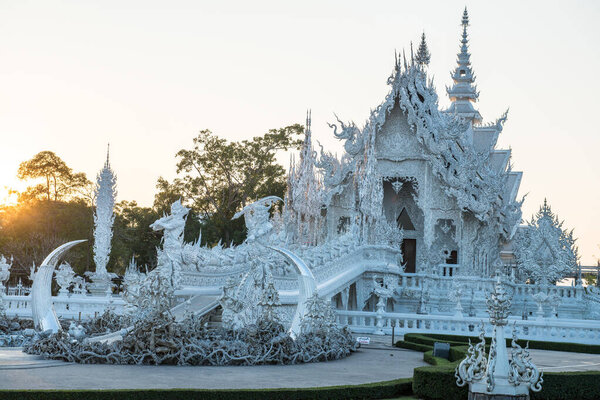 Rong Khun temple in Chiang Rai province, Thailand.