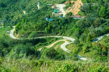 Tayland 'ın Chiangrai eyaletindeki Doi Pha Tang' da Dağ Manzarası.