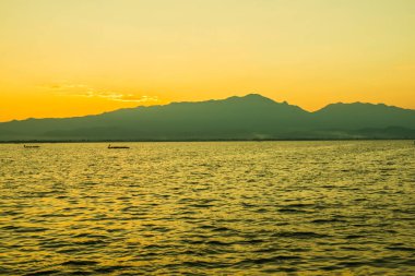 Kwan Phayao, Tayland 'da gün batımı.