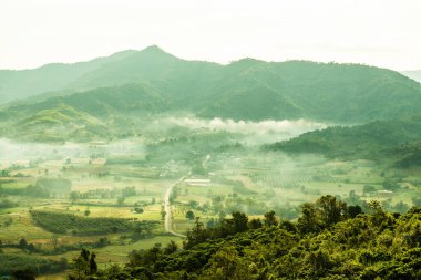 Phu Langka Ulusal Parkı, Tayland Güzel Dağ Manzarası.