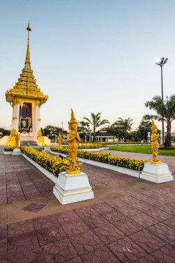 Tayland 'ın Phayao Eyaleti' ndeki Kraliyet Krematoryumu Replica.