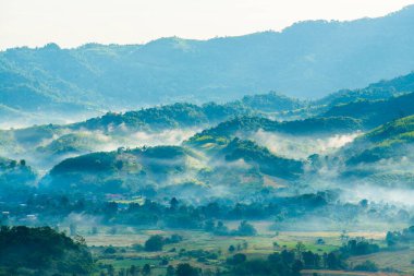 Phu Langka Ulusal Parkı, Tayland Güzel Dağ Manzarası.