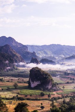 Phu Langka Ulusal Parkı, Tayland Güzel Dağ Manzarası.