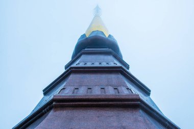 Doi Inthanon Ulusal Parkı, Tayland 'da dağda güzel bir stupa..