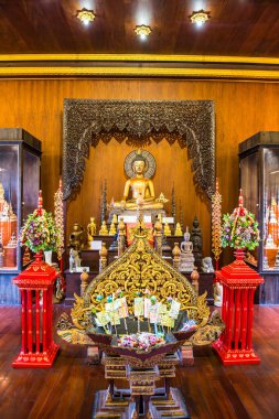 Antik Buda heykeli Phra Kaew Tapınağı, Tayland.