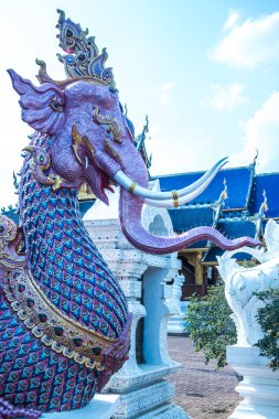 Tayland 'daki Ban Den Tapınağında Himmapan yaratığı.