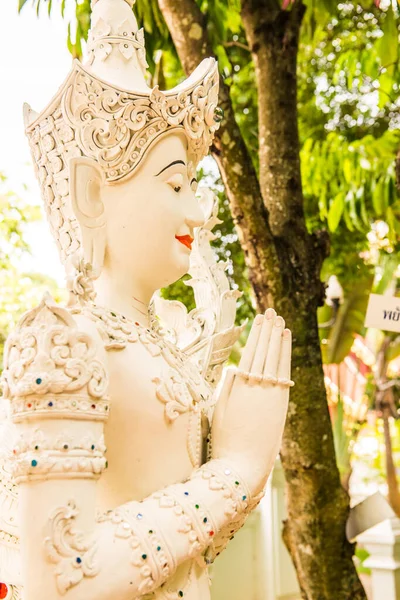Beautiful Molding Art Darabhirom Forest Monastery Chiangmai Province Thailand — Stock Photo, Image