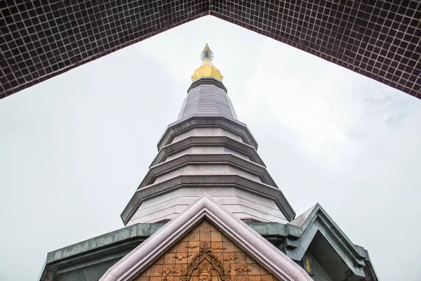 Prachtige Stupa Berg Bij Doi Inthanon National Park Thailand — Stockfoto