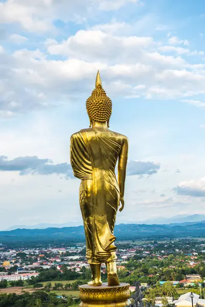 Sétáló Buddha Szobor Phra Khao Noi Templom Thaiföld — Stock Fotó