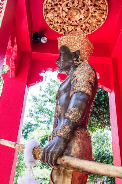 Posąg Króla Mengrai Prowincji Chiang Rai Tajlandia — Zdjęcie stockowe