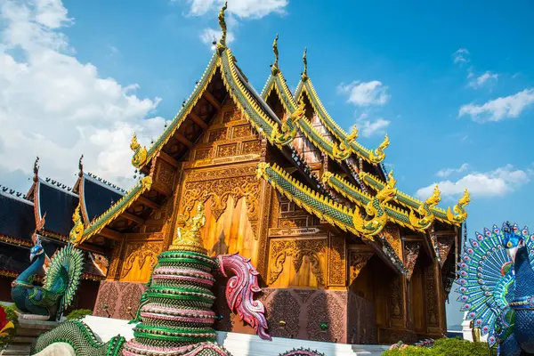 Krásný Thajský Styl Kostel Chrámu Ban Den Thajsko — Stock fotografie