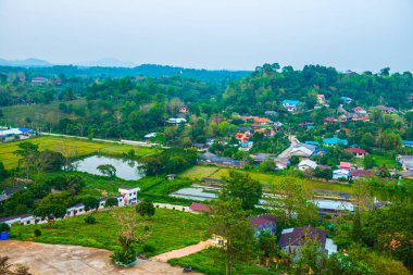 Tayland 'ın Chiang Rai eyaletinin en iyi manzarası..