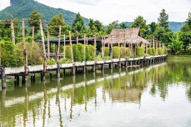 Tayland 'ın Chiang Rai eyaletinde güzel bir park..